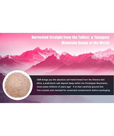 OSR Chef Himalayan Pink Salt 5 lbs Bag - Hand Extracted from the Foothills of the Himalayan Range - Buy Online on GoSupps.com