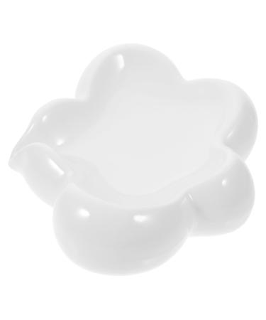 OUNONA Small Ceramic Dish container sink soap holder soap holder jewelry plate soap dish ceramic love sink light luxury ceramics Self Draining Soap Holder For Bath soap dish the clouds