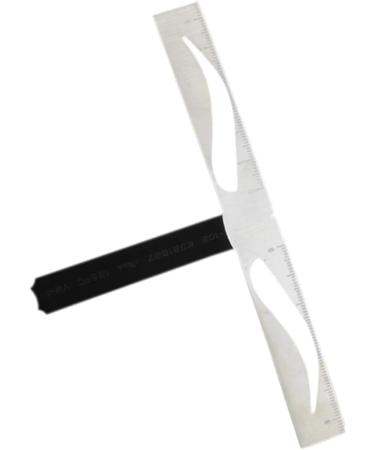 Beavorty Eyebrow Shapes Stencil 2 Pcs Eyebrow Stencil Eyebrow Balance Ruler Brow Stencils Stainless Steel Triangular Ruler - Buy Online on GoSupps.com