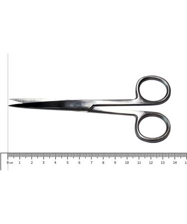 High-Quality 14 cm Stainless Steel Scissors - Surgical Craft & Household - Straight & Pointed - Buy Online on GoSupps.com