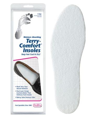 Pedifix (a) Sockless Insoles W/Terry Comfort One Size Fits Most Pr