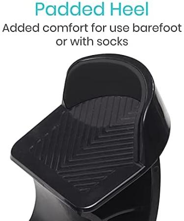 Vive Calf Stretcher Foot Rocker - Shin Splint Relief for Runners | Achilles Plantar Fasciitis Therapy Device | Ankle Strengthening Roller | Severs Disease Black - Buy Online on GoSupps.com