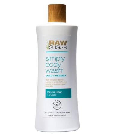 Raw Sugar Cold Pressed Simply Body Wash Vanilla Bean and Sugar. 25 fl oz