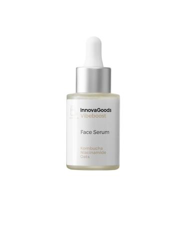 InnovaGoods Facial Serum 30 ml with kombucha extract niacinamide hyaluronic acid calendula and oats moisturizing facial serum for women revitalizes improves elasticity for