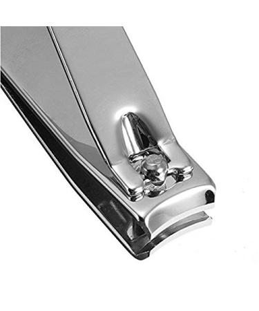 Stainless Steel EZ Grip Nail Clipper Set for Men and Women - 2 Pack (Large and Small) - Scissor Grip, Sharp Blades - Silver - Buy Online on GoSupps.com