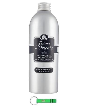 Tesori d'Oriente Bagno Lot de 8 bains moussants au musc blanc pour nettoyer la peau et hydrater 500 ml + porte-cl s Beni Culinari