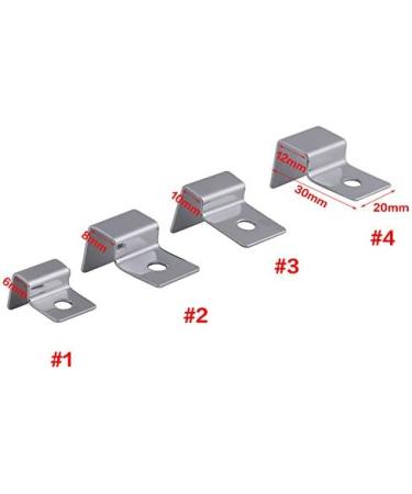 Stainless Steel Aquarium Glass Cover Support - 4 pcs, Anti-Slip, Universal Lid Clips 8mm - Buy Online on GoSupps.com