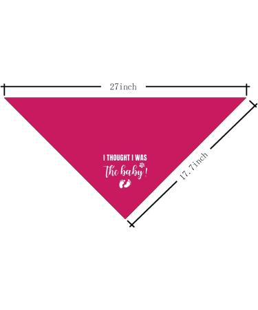 Dog Hill Towel - Premium Triangular Cloth for All Dog Sizes | Pregnancy Announcement & Accessory | Pink & Deep Pink - Buy Online on GoSupps.com