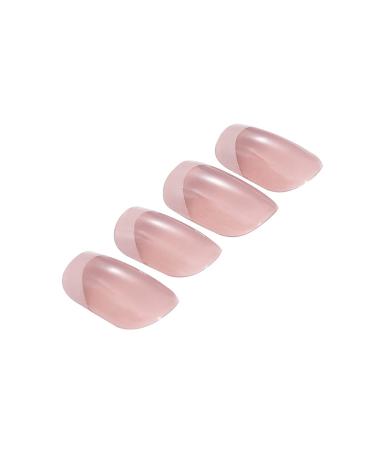Brishow Pink French Press-On Nails 24 Ballerina Acrylic Short Artificial Nails for Women & Girls Easy Stick-On Manicure - Buy Online on GoSupps.com