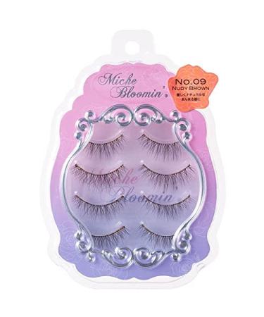 Miche Bloomin' 3D Eyelashes No. 09 Nude Brown 4 Pairs