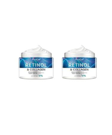 Retinal & Collagen Face Cream The Anti Aging Face Cream Firm Skin Reduce Neck Wrinkles Moisturize Dry Rough Skin Leaving it Tender & Smooth Feeling. The Anti Wrinkle Cream (Set of 2)