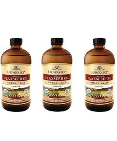 Solgar - Earth Source Flaxseed Oil Omega-3 6 & 9 - 3 Bottles
