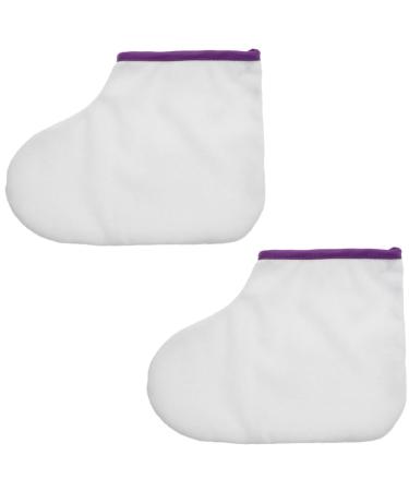 POPETPOP Wax Bath Liners 1 Pair Plastic Socks Paraffin Baths Gloves Hand Foot Covers Pedicure Bags for Moisturizing Feet Thermal Hot Wax