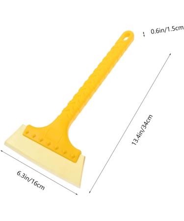 FRCOLOR Japanese Patches for Clothing Snow Scraper Car Lift Rubber Blocks Deicer Ice Scraper Snow Windshield Trumpet Water Key Screw Snow for Car Short Handle Beef Scraping - Buy Online on GoSupps.com