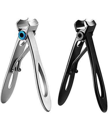 Scalewbin Nail Clipper Set Thick Toenail & Fingernail Cutter With Wide Jaw Opening Stainless Steel Nail File Ingrown Manicure Pedicure Kit For Men & Women Black - Buy Online on GoSupps.com