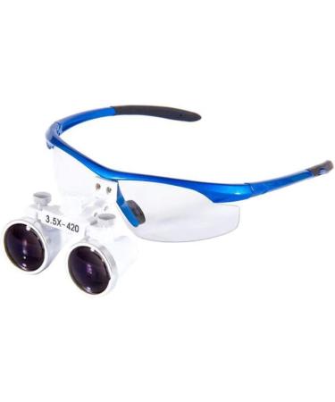 Magnifier 3.5X 420mm Dental Surgery Magnifying Glass Binocular Loupe handsfree Headband Magnifier with Handy Carry Case for Hobby Electricians Jewelers Sewing Craft Bea