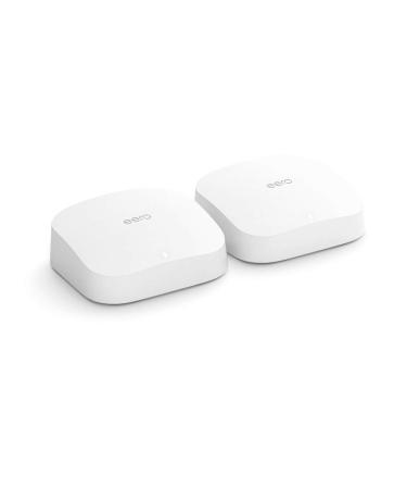 Amazon eero Pro 6 Mesh Wi-Fi 6 System 2-Pack | Fast Gigabit Speeds | Connect 75+ Devices | 3,500 sq. ft. Coverage | Reliable Performance | 2020 Release - Buy Online on GoSupps.com
