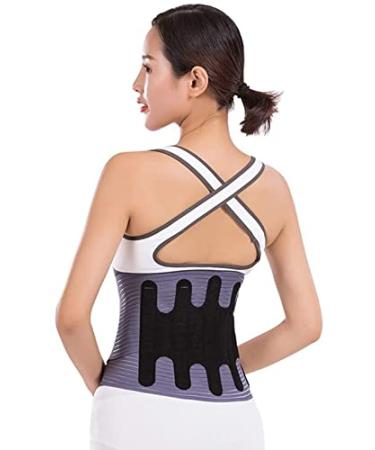 Lumbar belt belts adjustable neoprene pain relief injury prevention sciatica men and women back support belts waist/abdominal support (blue XX large) Blue XXlarge
