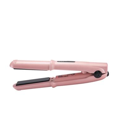1pc Hair Straightener Curler Straightener Household Hair Curler Hair Curling Straightening 20x3cm Black pink