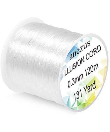 anezus Fishing Line Nylon String Cord Clear Fluorocarbon Strong Monofilament Fishing Wire