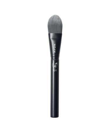 Avon Flat Foundation Brush for Applying Distributing and Blending Foundation for an Even Flawless Finish Vegan Friendly with a Handle Made from Recycled Plastic.