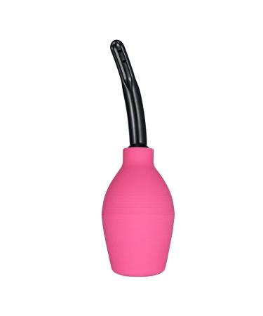 TopQuaFocus Enema Bulb Anal Douches 10oz / 294ml Capacity Vaginal Douche Anal Cleaning Silicone Douche 4.7" Tips Red 294-red