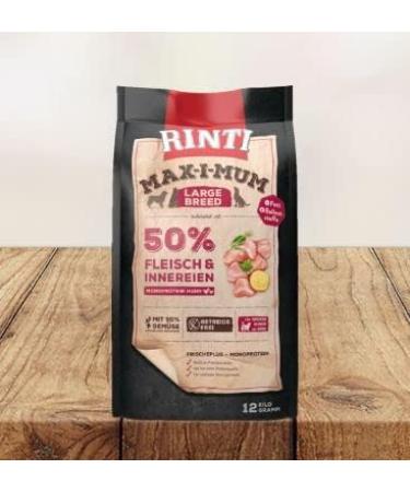 RINTI Max-i-Mum Large Breed Chicken 12 kg | Dry food for Adult Large Breed Dogs - Buy Online on GoSupps.com