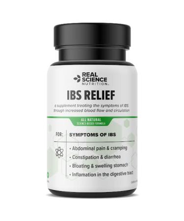 Real Science Nutrition Offers IBS Relief a Natural Irritable Bowel Syndrome Supplement to Help Relieve Gas Bloating Diarrhea Constipation and Support Digestive Health - Buy Online on GoSupps.com
