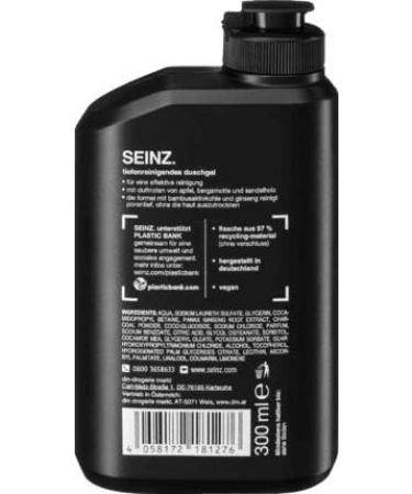 BEING SEINZ Deep cleansing shower gel bamboo activated carbon ginseng 1 x 300 ml for mens body cleansing - Buy Online on GoSupps.com