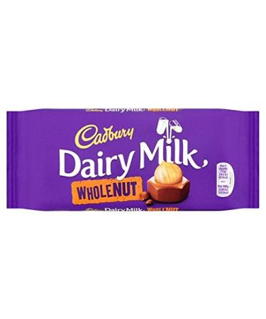 Cadbury Cadbury Whole Nut Dairy Milk 120g