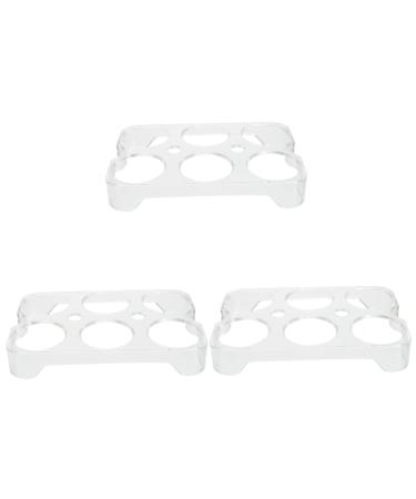 Housoutil 3pcs Egg Storage Box Egg Dispenser Egg Storage for Countertop Container Automatic Pp Assorted Colorx3pcs 14.8x9.7x2cmx3pcs
