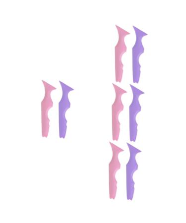 Beavorty 8 pcs Silicone Beauty Ruler eyelash tape tuile molds silicone face stuff Girl Supplies cream massage 1 count (Pack of 1) Assorted Colorx4pcs