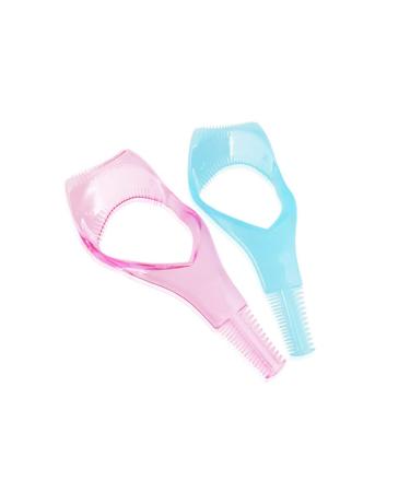2PCS Plastic Makeup Eyelash Tool Mascara Applicator Guide Tool Woman Make-up Eyelash Comb 3in1 Eye Lash Brush