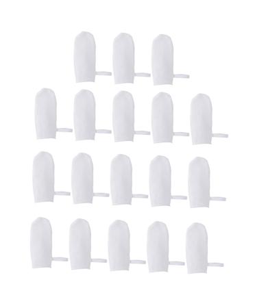 Minkissy 1 set 18 pieces gauze-fingerlings finger toothbrushes Babygaze toothbrush toothbrush finger toothbrush Tools for the tooth cleaning oral toothbrush disposable cleaning brush
