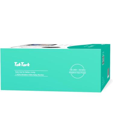 Taktark Baby Monitor with Camera - 3.2 Video Baby Monitor Zoom Intercom Night Vision & Temperature Monitoring | Best Baby Cam for International Shipping - Buy Online on GoSupps.com