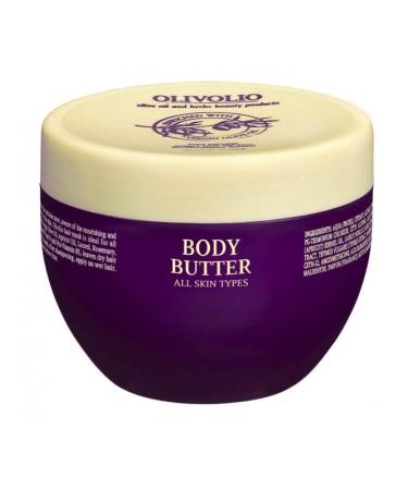 Olivolio Body butter with 100% organic lavender oil and 93% natural ingredients mineral oil and paraben free 250 ml