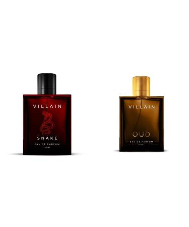 Villainn- Snake Perfume for Men 100ml Ultra Long Lasting Musk Strong Smoky Sexy & Masculine Premium Eau De Parfum & Oud Eau De Parfum For Men 100ml