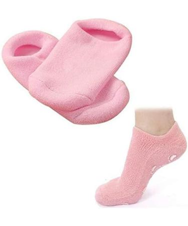 Moisturizing Gel Spa Socks for Foot Care - 2-Pack Black | Repair Dry Cracked Skin & Protect Heels - Buy Online on GoSupps.com