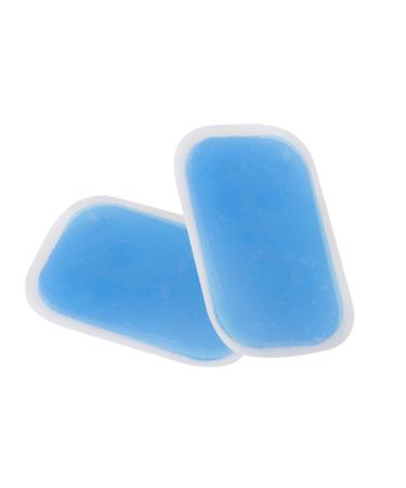 Homsfou 50 pieces leaf gel pads for belly toner replacement gelpads fitness equipment stainless steel gel pads for abdominal stimulators intelligent gel-pad fitness sticker 50PCs blue