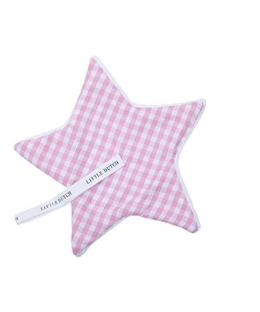 Little Dutch 3910 Pacifier cloth pink small checked