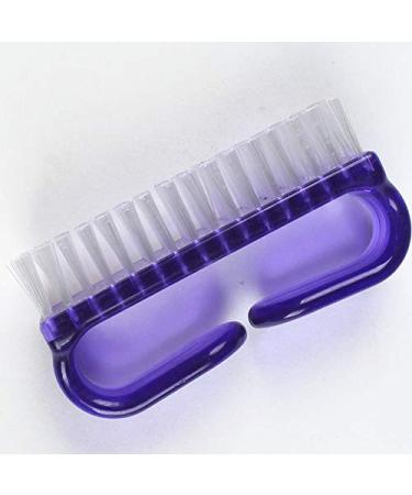Nail Cleaning Brush - Handle Grip Nail Brush Nail Hand Fingernail Scrubbing Cleaning Brush for Toes Nails Cleaner Pedicure Brushes - Purple