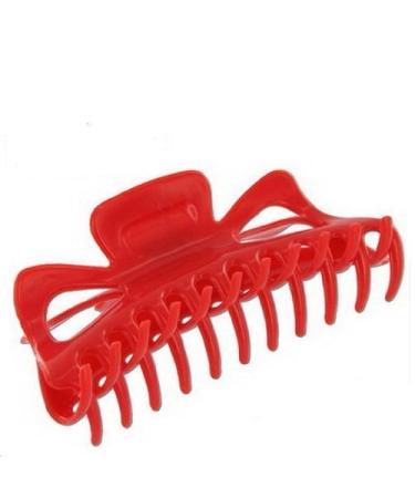 1st Choice Large Claw Clips for women Ponytail Hair Holder for Thin Thick Curly Hair  Nonslip Banana Clips  Jumbo Claw Clip Accessories 5-1/8  Red