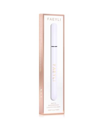 FAEYLI MAKEUP White Waterproof Liquid Eyeliner Pen - Ultra-Fine Felt-Tip, Quick Drying Formula 0.21 Fl. Oz - Buy Online on GoSupps.com