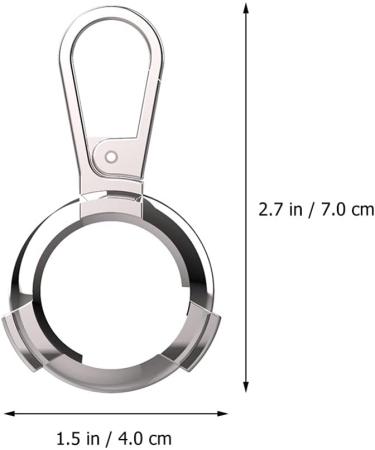 Metal Car Key Holder Case with Bright Silver Lanyard Keychain - Anti-Loss & Scratch Resistant - Buy Online on GoSupps.com