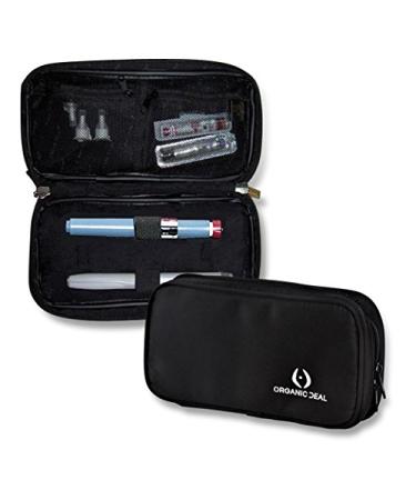 Organic Deal Insulin Cooler Travel Case - Insulin Travel Bag - Insulin Pen Case - Insulin Travel Cooler -TSA Compliant Cooler for Medicine Travel - Diabetic Case w/ 2 Ice Packs (Pens Vials Not Incl)