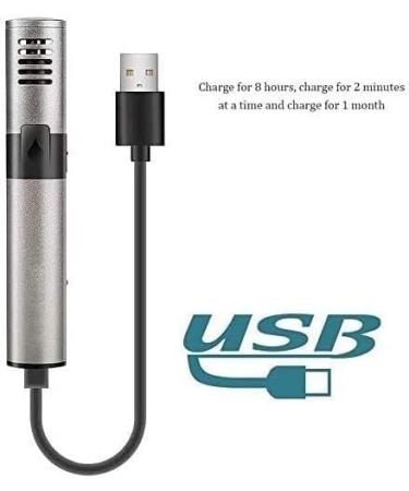 USB Rechargeable Nose & Ear Hair Trimmer - Waterproof Facial Hair Clipper with Dual Edge Blades for Men & Women - Buy Online on GoSupps.com