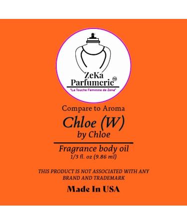Compare to Aroma compatible with Chloe for Women Fragrance Body oil on 1/3 oz (9.86ml) size Roll-On Botlle
