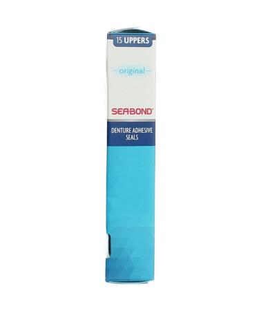 SEA-BOND Denture Adhesive Seals Uppers Original 15 ea (Pack of 3) - Buy Online on GoSupps.com