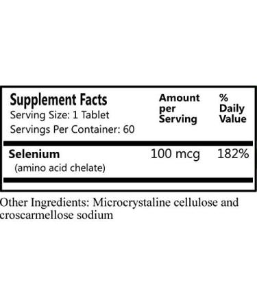 Dailys Selenium 100mcg - Gluten Free, Soy Free, Vegan Tablets (60 Count) - Buy Online on GoSupps.com