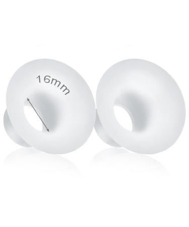 Durceler 16mm Silicone Flange Inserts Compatible with for Spectra S1 S2 Medeal Freestyle Pump in Style Harmony Swing S9 S10 S12 Pro Hands-Free Wearable Breast Pump Reduce 24-25mm Tunnel to 16mm